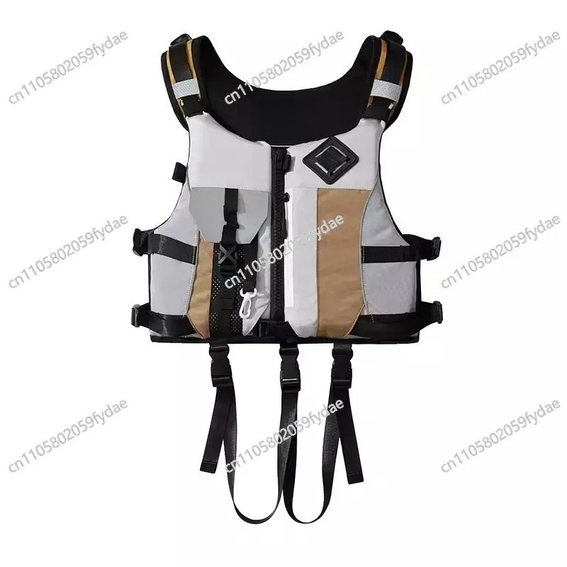 Fishing Vest - เสื้อกั๊กตกปลาทะเลแบบมัลติฟังก์ชั่นสำหรับผู้ใหญ่ พร้อมสายรัดหลายจุดและแรงลอยตัวสูง
