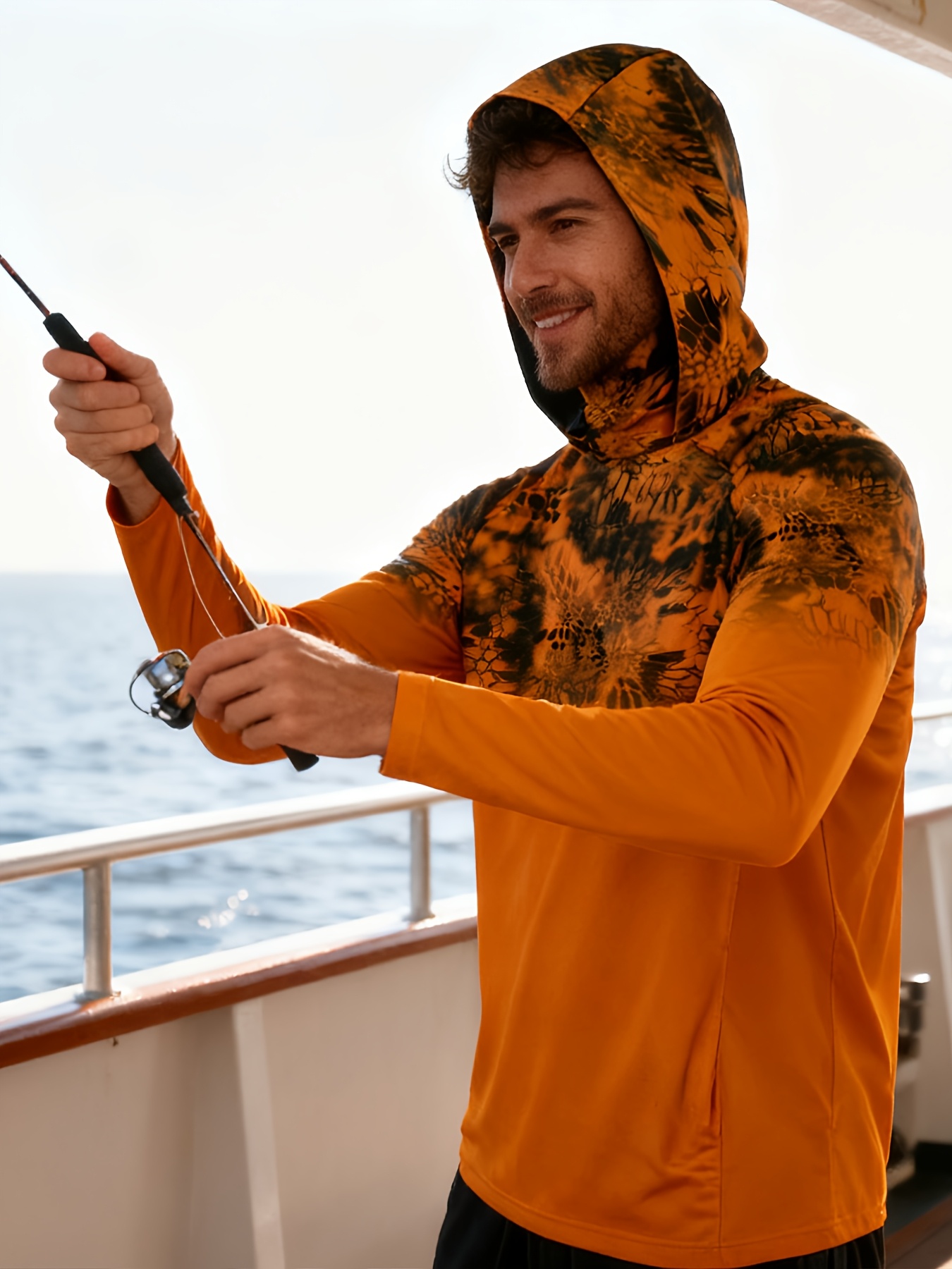 Fishing Shirt Uv Protection - เสื้อตกปลาป้องกันรังสียูวีรุ่นใหม่ปี 2026 แขนยาวพร้อมฮู้ด - เสื้อผ้าป้องกันรังสียูวีสำหรับตกปลาพร้อมหน้ากาก