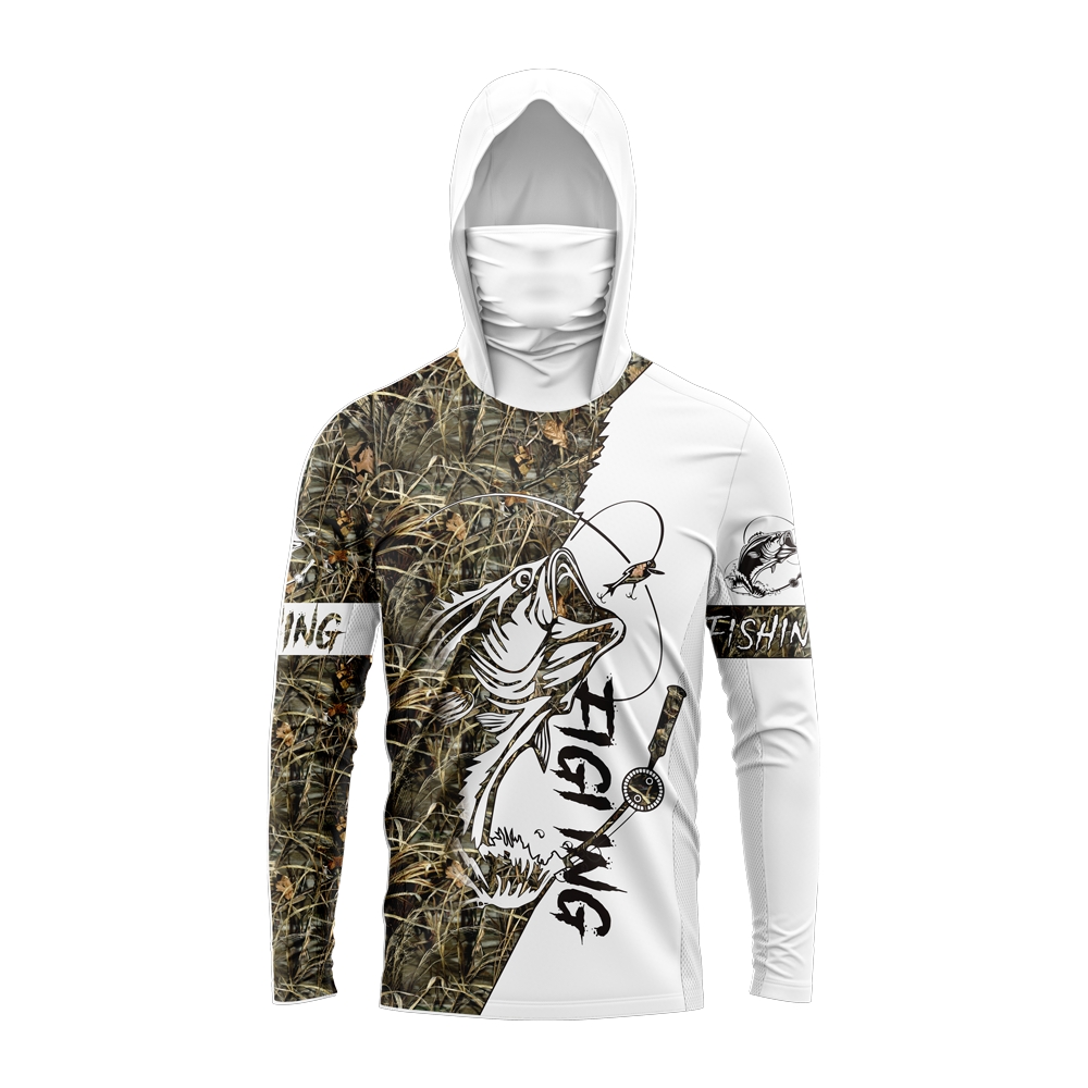 เสื้อฮู้ดดี้ลายปลาบาสสำหรับผู้ - Fishing Hoodie บทวิจารณ์และราคา