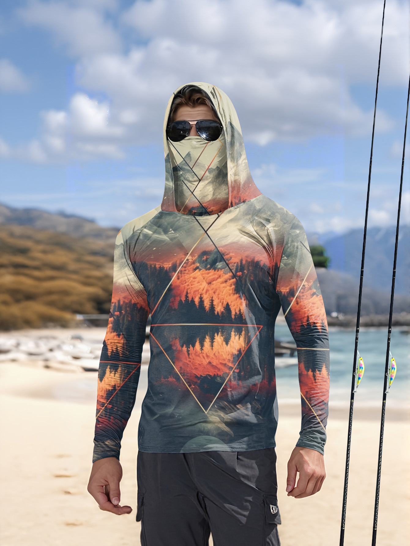 เสื้อฮู้ดตกปลาสำหรับผู้ชายแบบก - Fishing Hoodie บทวิจารณ์และราคา