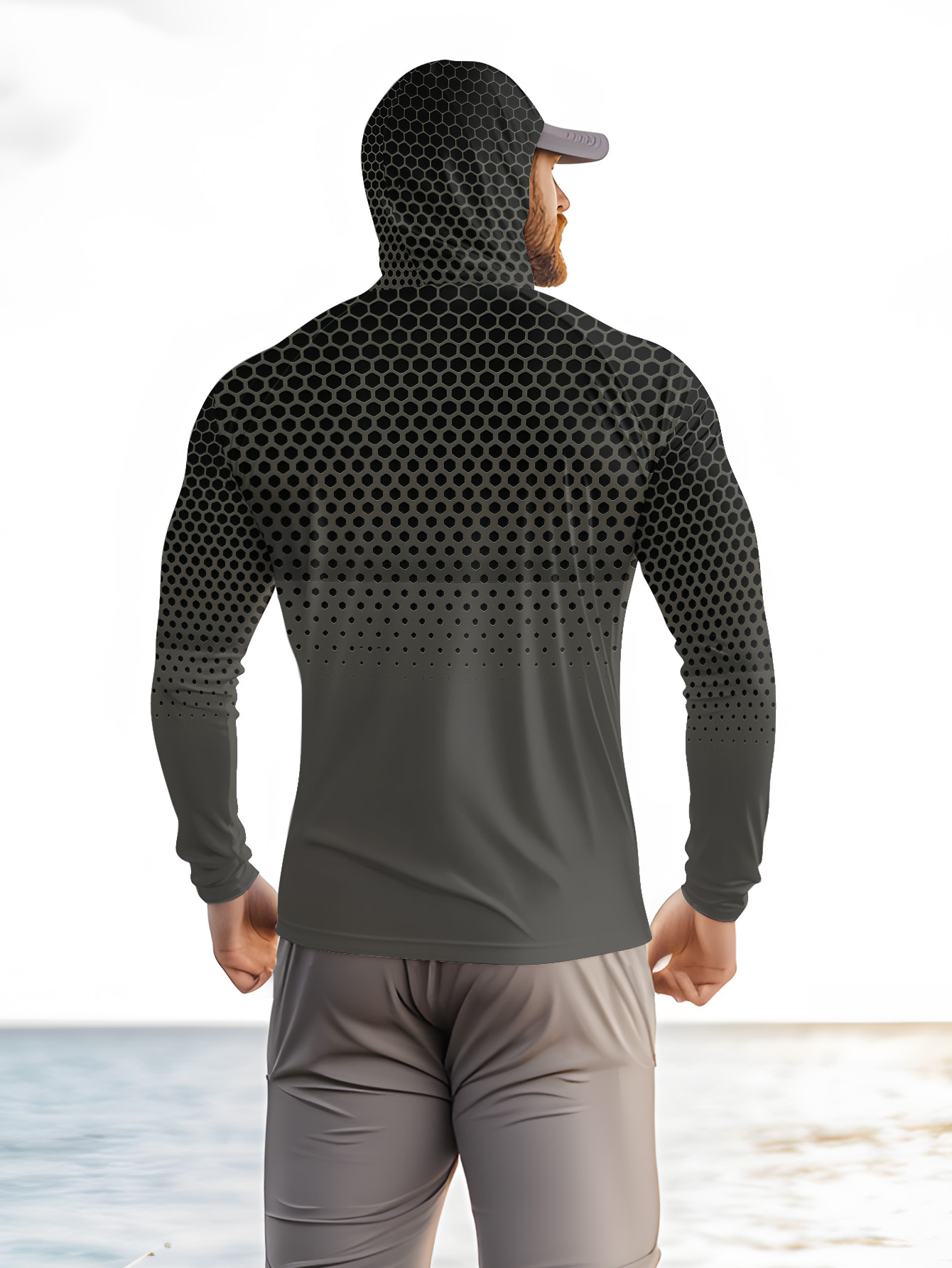 เสื้อตกปลาผู้ชายมีฮู้ด แขนยาว  - Fishing Shirt Uv Protection บทวิจารณ์และราคา