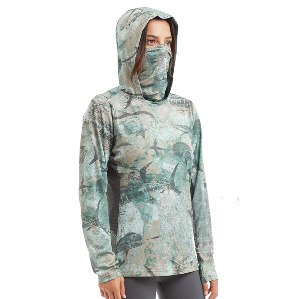 เสื้อยืดตกปลาสำหรับผู้หญิง แขน - Fishing Hoodie บทวิจารณ์และราคา