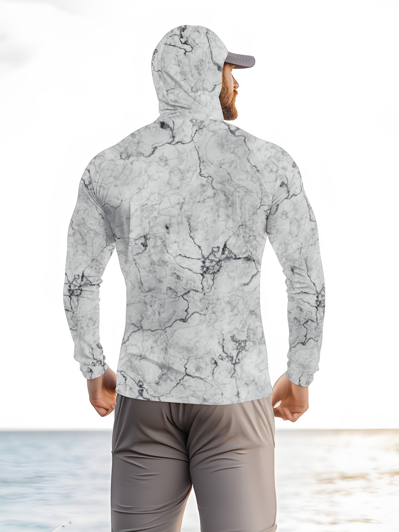 เสื้อตกปลาผู้ชายมีฮู้ด แขนยาว  - Fishing Shirt Uv Protection บทวิจารณ์และราคา